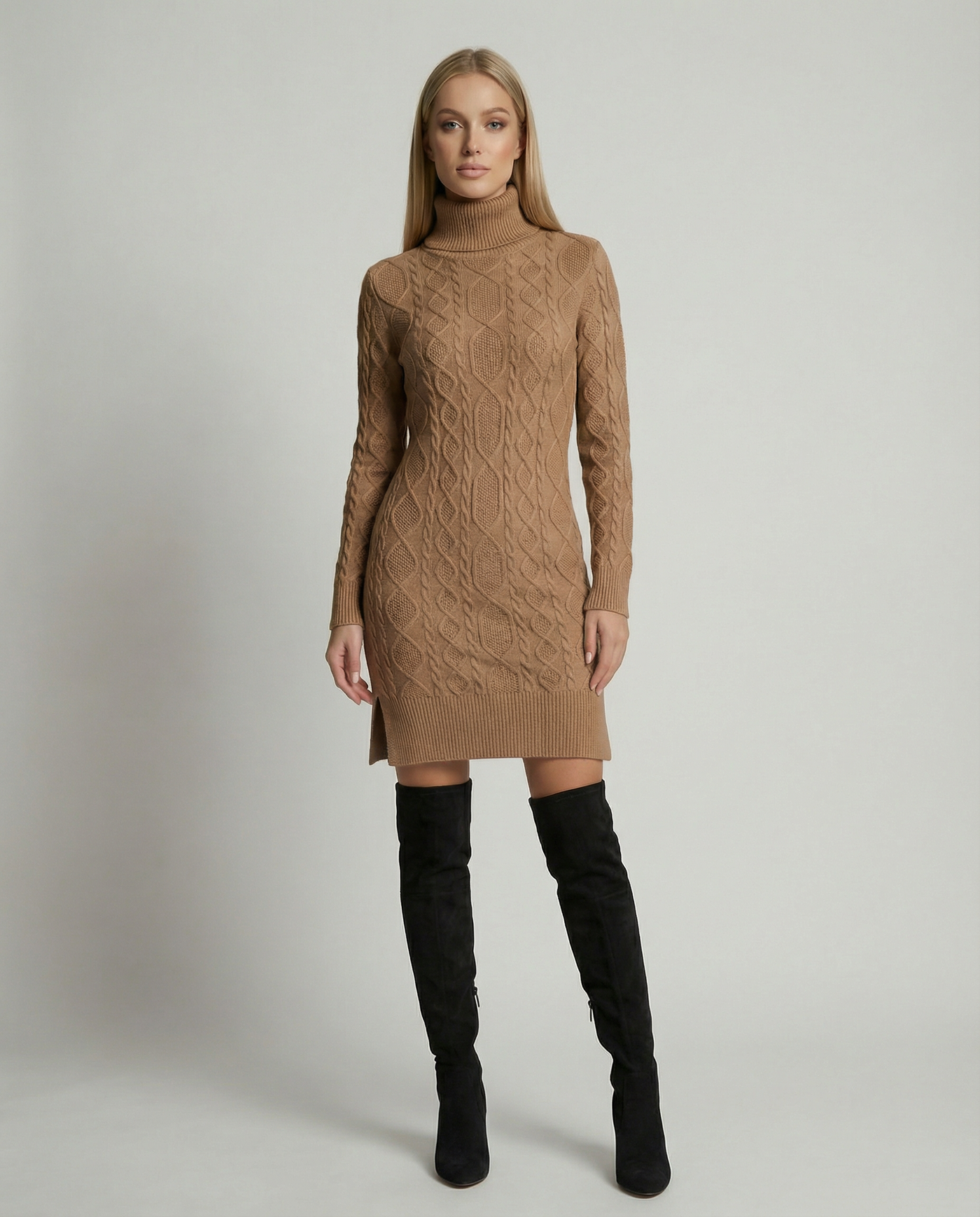 Lana | Robe Pull Col Roulé